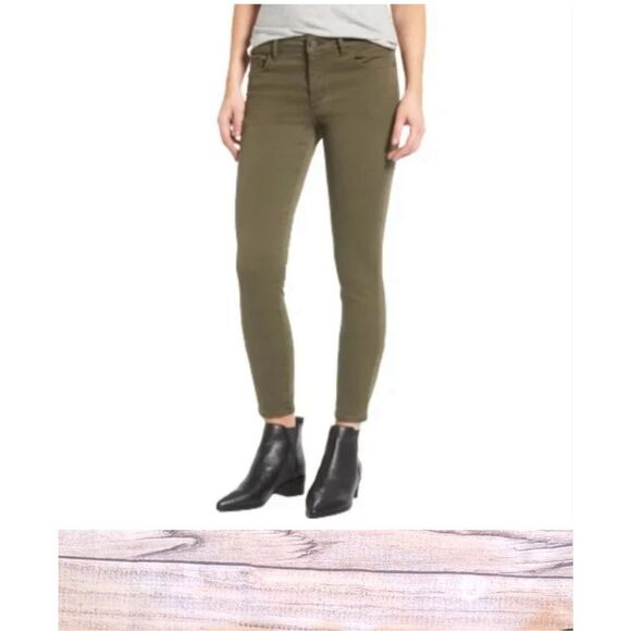 DL1961 Margaux Instasculpt Ankle Skinny Light Brown Jeans sz 32 EUC - Picture 1 of 8